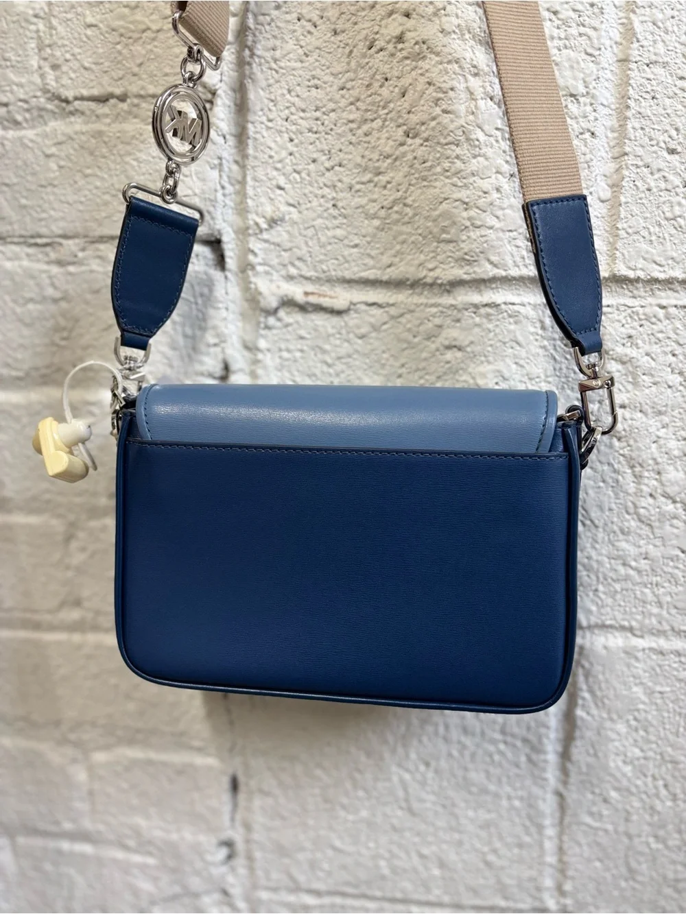 Michael Kors Bradshaw Medium Colorblock Leather Messenger Bag